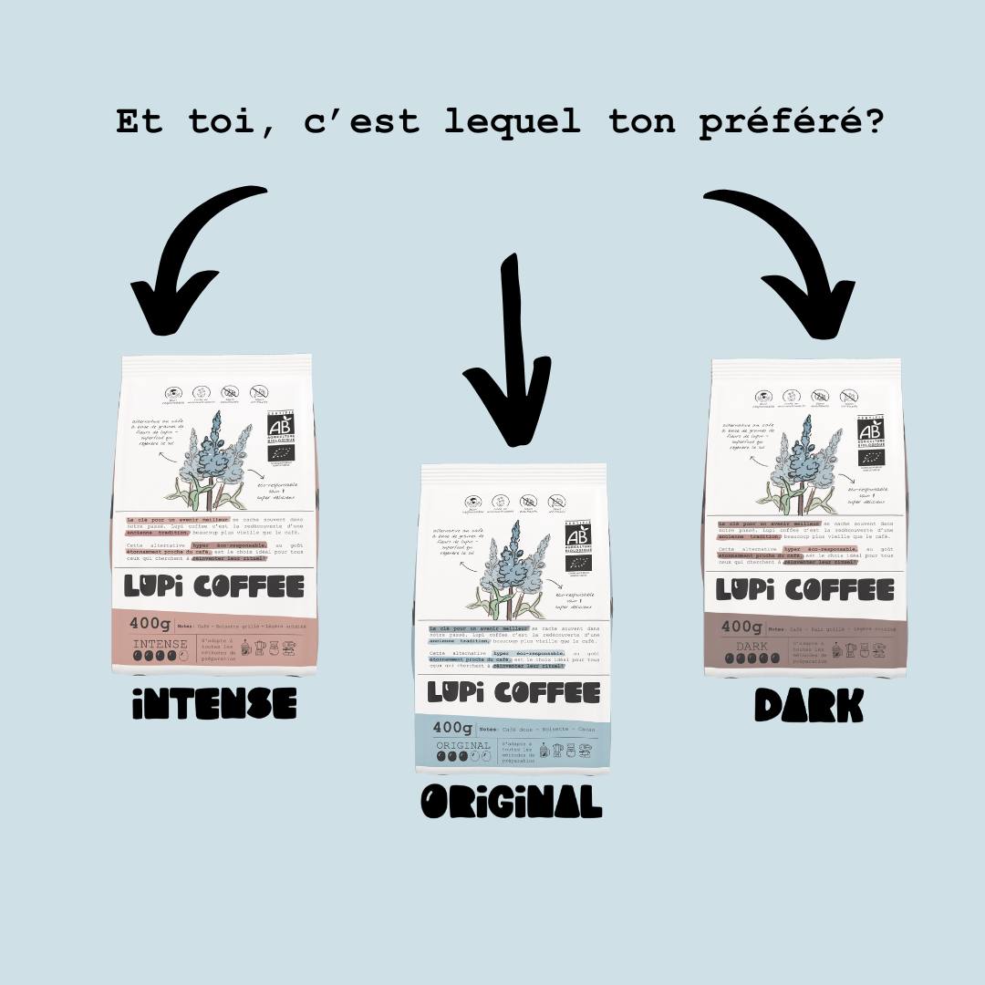 Et toi, c’est lequel ton préféré 🌱☕ chez lupi coffee, chaque variété a sa petite touche unique